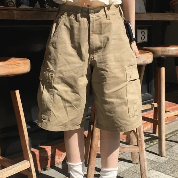 빈치지 카고 버뮤다 팬츠