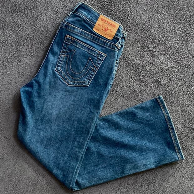 트루 릴리전 SECTION 데님팬츠 ROW SEAT