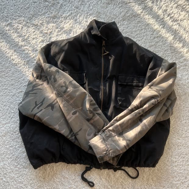 [1] 언더마이카 모프 오버사이즈 크롭필드 자켓