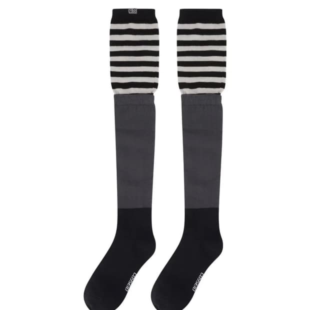 코이세이오 브라이스 스트라이프 레이어드 삭스 네이비