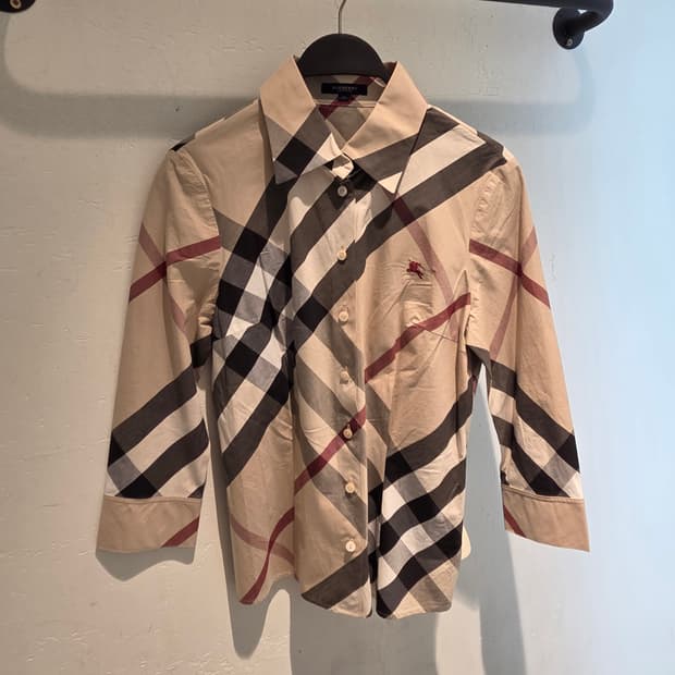 BURBERRY 버버리 9부 노바체크셔츠💯