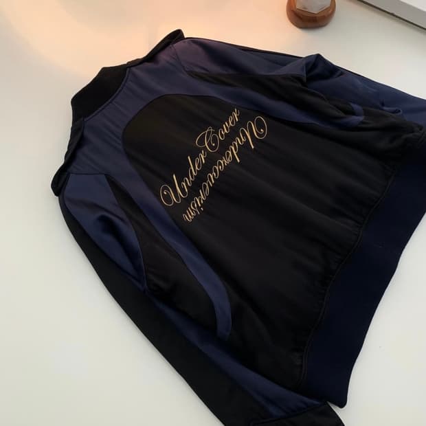 언더커버 14aw 실크 수베니어 자켓