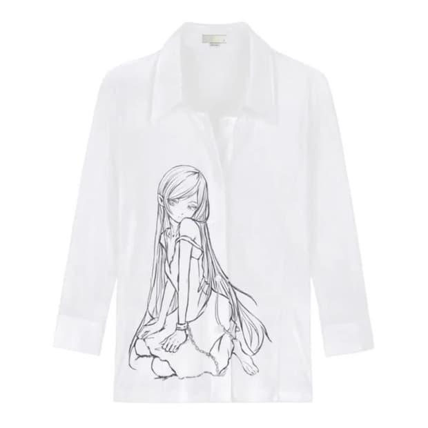 구해요)) 본네 bonnae 쓰리쿼터 셔츠