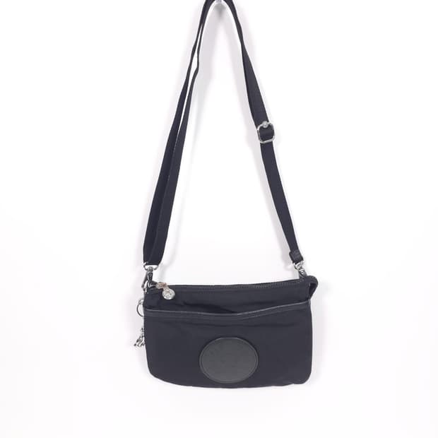 kipling 블랙 나일론 미니 크로스백