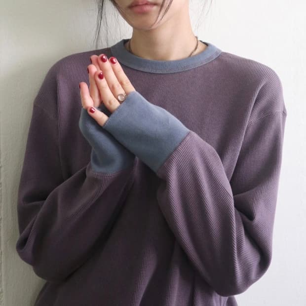 [Sheiscute] Waffle T mauve