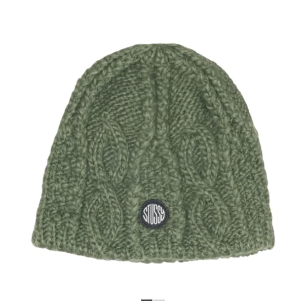 스투시 스컬캡 케이블 니트 비니