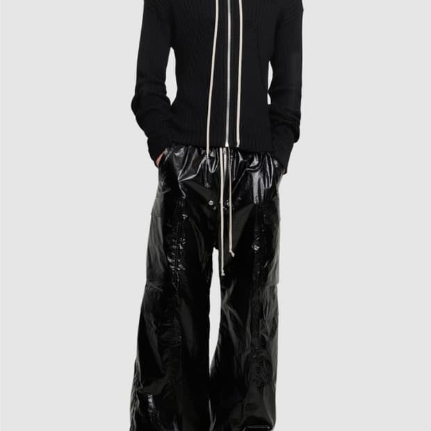 릭오웬스 25ss 오가닉 코튼 후드집업