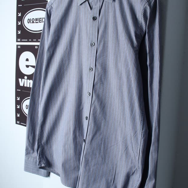 (S-M) DKNY 디케이앤와이 도나카란 셔츠 남방 그레이-H32635