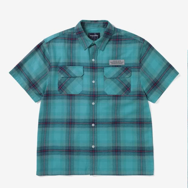 디스이즈네버댓 옴브레 반팔 체크셔츠