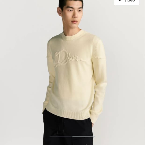 디올 25fw 리본 스웨터 티셔츠 국내매장판