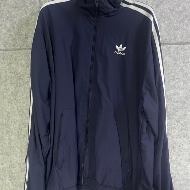 아디다스 네이비 삼선 트랙 자켓