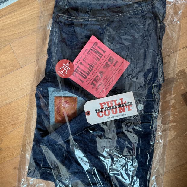 풀카운트 2107w 1st TYPE 원워시 데님 자켓