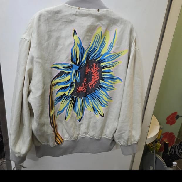 폴스미스 해바리기 린넨 봄버