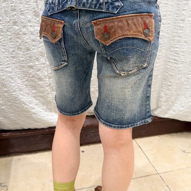 Vintage mood midi denim pants
