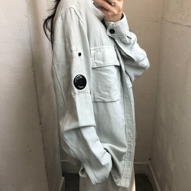 C.P.company 씨피컴퍼니 렌즈 가바드 오버 셔츠 자켓