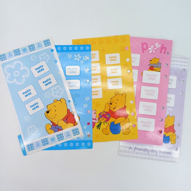 위니더푸 곰돌이푸 6공 다이어리꾸미기  고전문구 개당