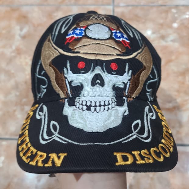 HOT LEATHERS 스컬 볼캡 