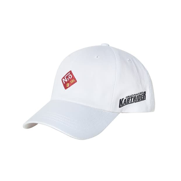 SPAO × KARTRIDER 부스터 볼캡 화이트