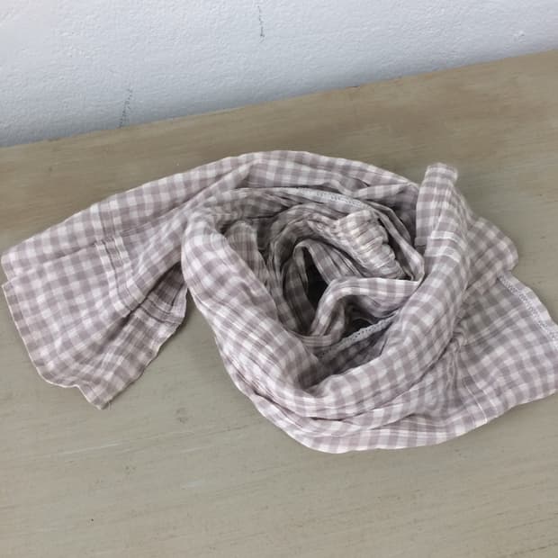 check pattern scarf