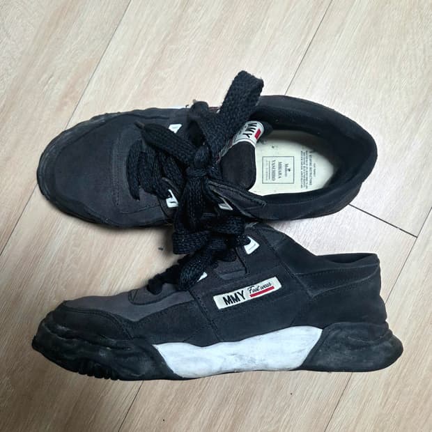 미하라 야스히로 블랙 스니커즈 43