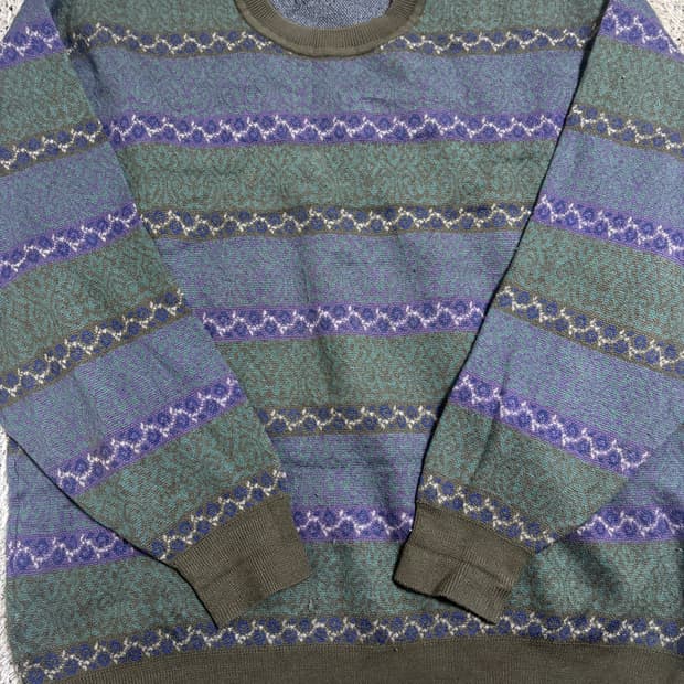 일제 크로커다일 울 니트 사이즈 105-110