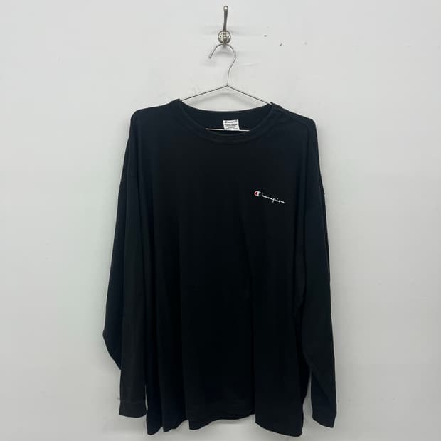 챔피온 빈티지 긴팔티 블랙 남성2XL