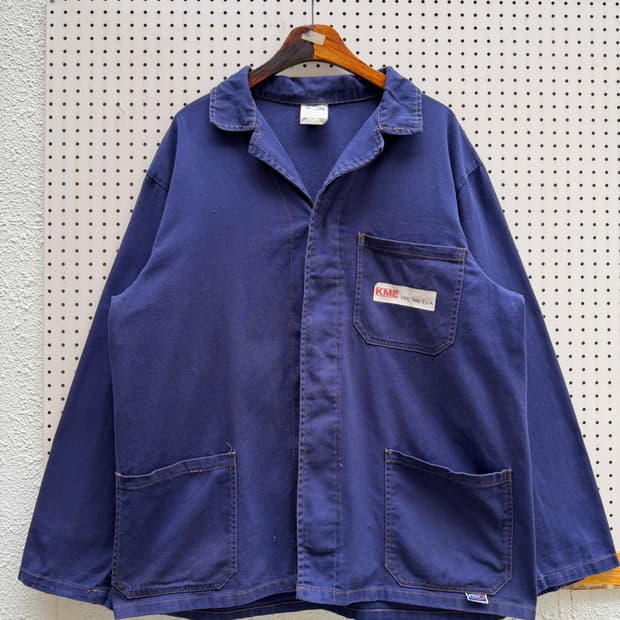 1990s FADED NAVY ITALIAN WORK 유로피안워크자켓