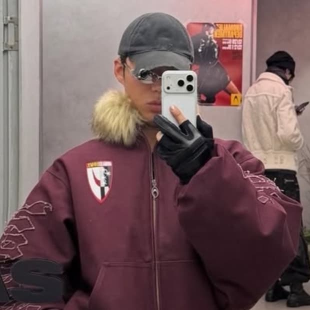 슈프림 x 넘버 나인 25FW 램스킨  퍽유  글러브 블랙