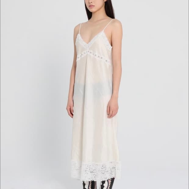 SEO 에스이오/ 레이스 롱슬립 드레스 1사이즈