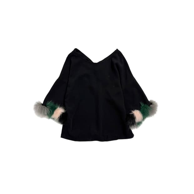 Diagram Grace Continental 빈티지 퍼 블라우스