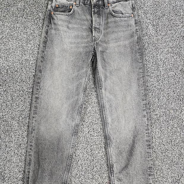 자라 빈티지 워싱 데님 팬츠 그레이 30인치