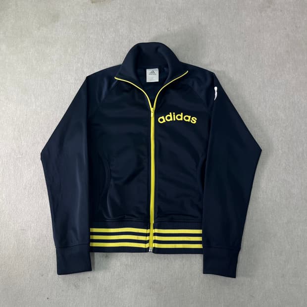 W95 아디다스 Y2K 빅로고 트랙탑 져지