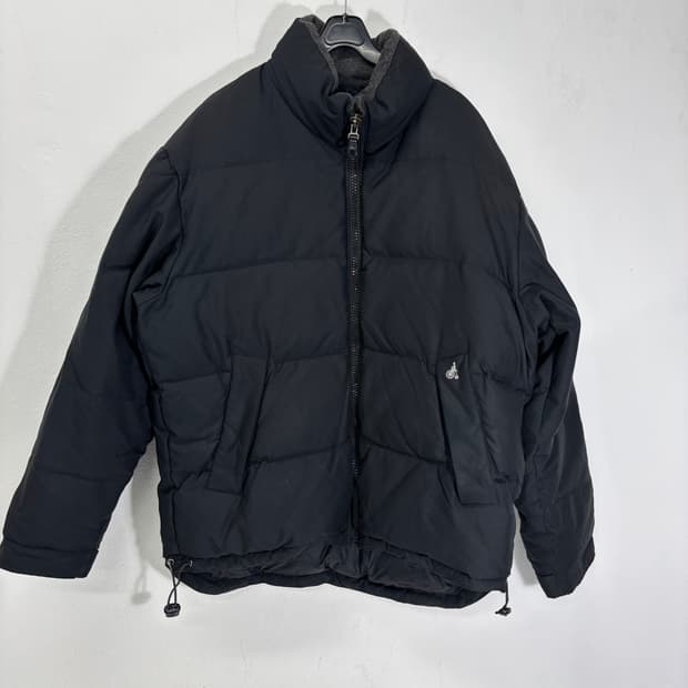 100 빈폴 블랙 덕다운 푸퍼 패딩