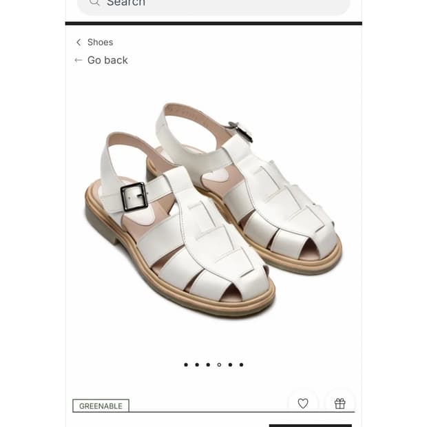Paraboot iberis gloss sandals 파라부트 샌들 