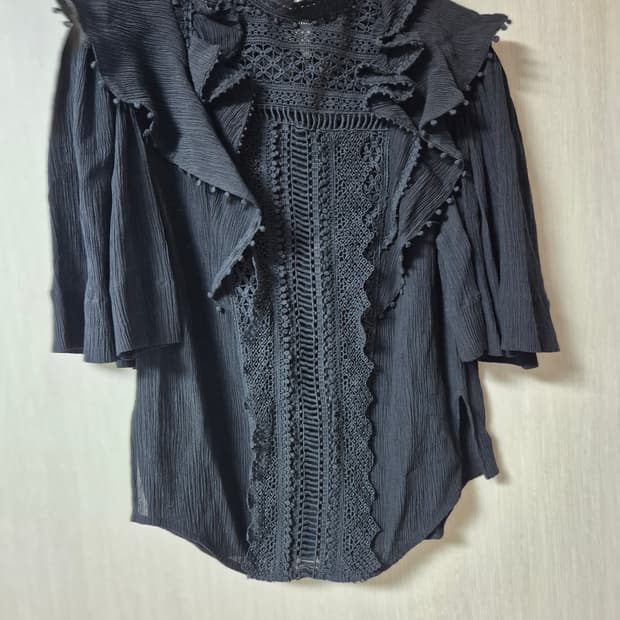 (정품) 이자벨마랑 IOLEYA 블라우스  36 실크 레이스블라우스