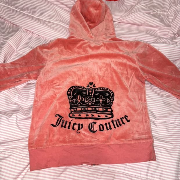 쥬시꾸뛰르 핑크벨벳 후드집업 갸루템 M