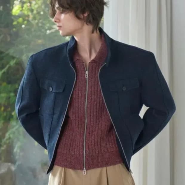 웨이비니스 해링턴 자켓 네이비 1사이즈