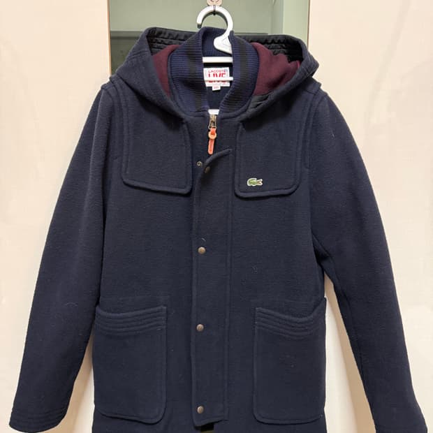 라코스테 네이비 하프코트