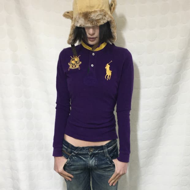 랄프 로렌 퍼플 롱슬리브