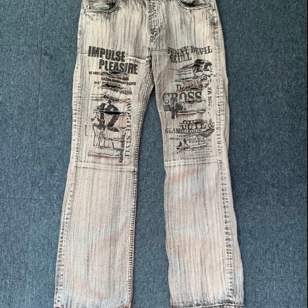 H.naoto 데미지 데님