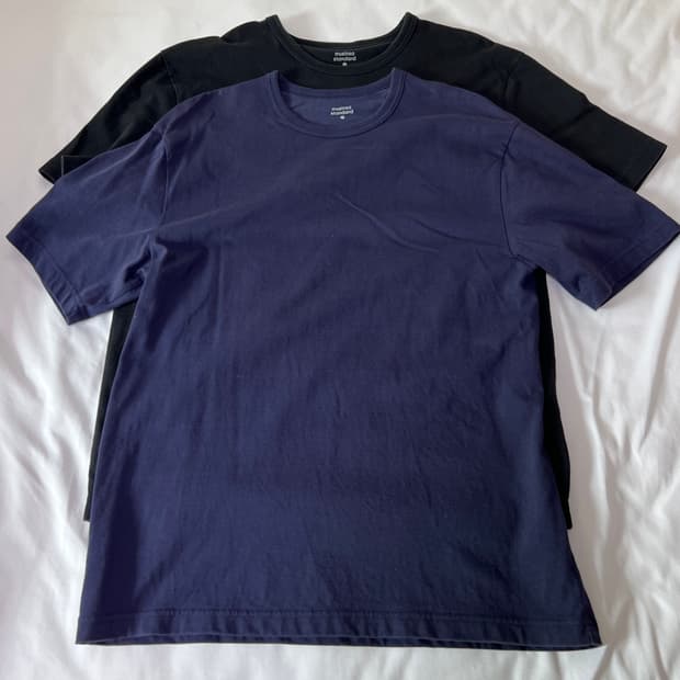 M) 무탠다드 반팔 블랙,네이비