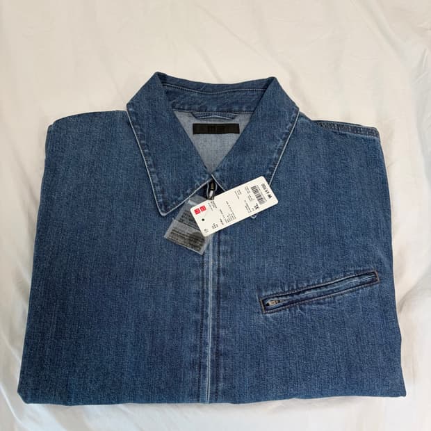 유니클로 데님 자켓 XL