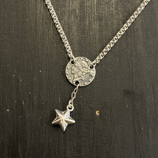 Musta Coin Starbound 925Silver Necklace