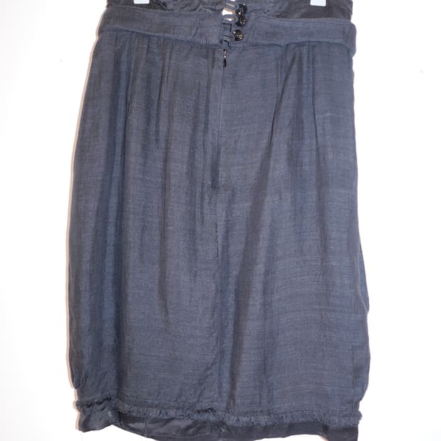 ysl rive gauche linen skirt