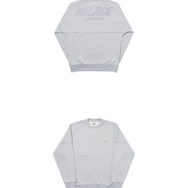 (중고/XL) palace lon dons crew grey XL