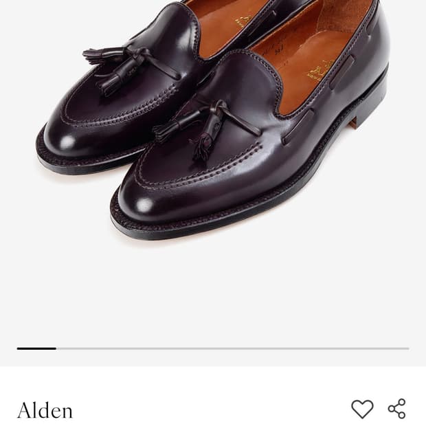 [초양품/새상품] Alden 알든 563 코도반 Color 8, 6D