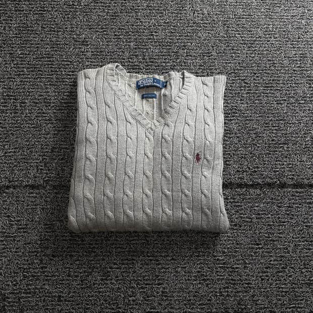 폴로 랄프로렌 아카이브 포니로고 케이블 니트 4183