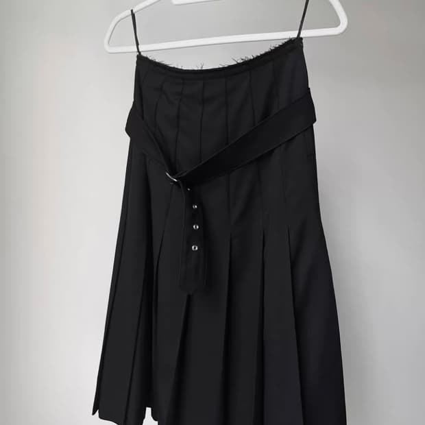 comme des garcons 벨트 스커트