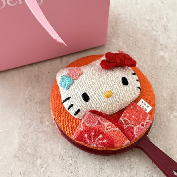 산리오 고전 키티 자수 손거울 일본 직구 🍒