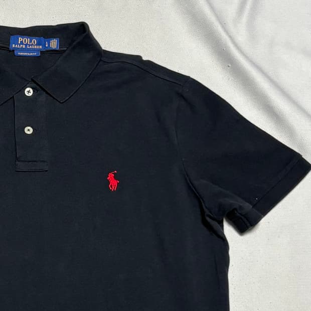 L 폴로랄프로렌 블랙 카라티셔츠 mo